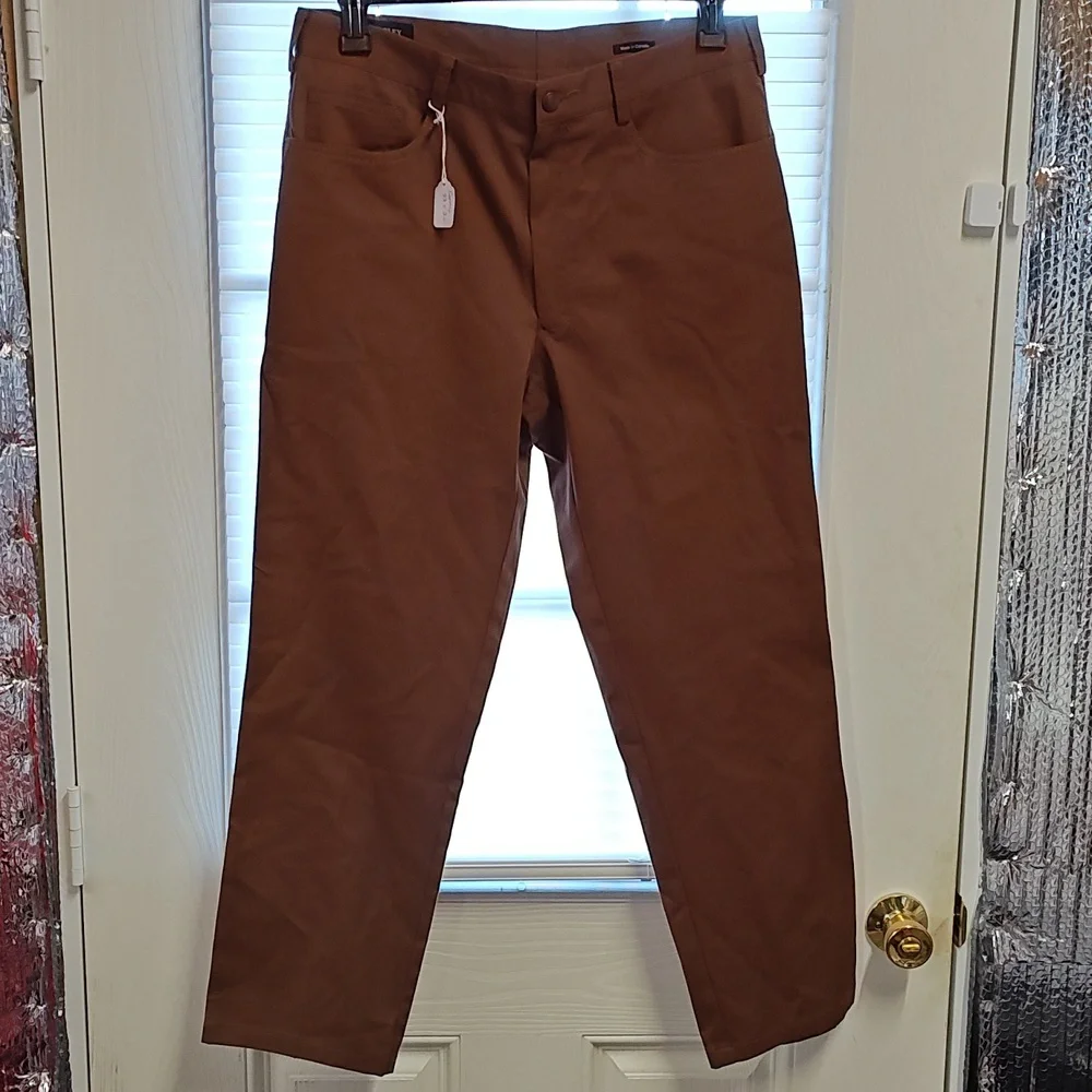 Coppley Brown Khaki Casual Pants